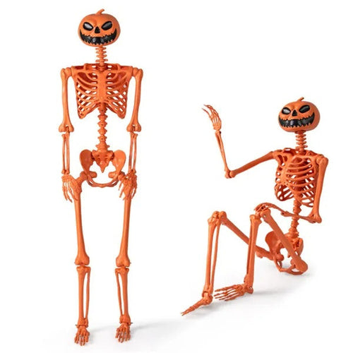 5.5ft Life-Size Pre-Lit Halloween Skeleton