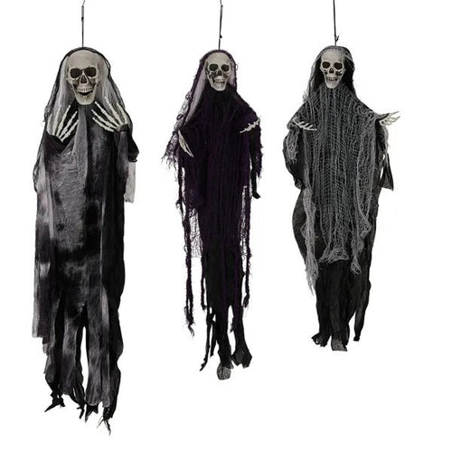 3 Pack Hanging Halloween Skeleton Ghosts Decorations