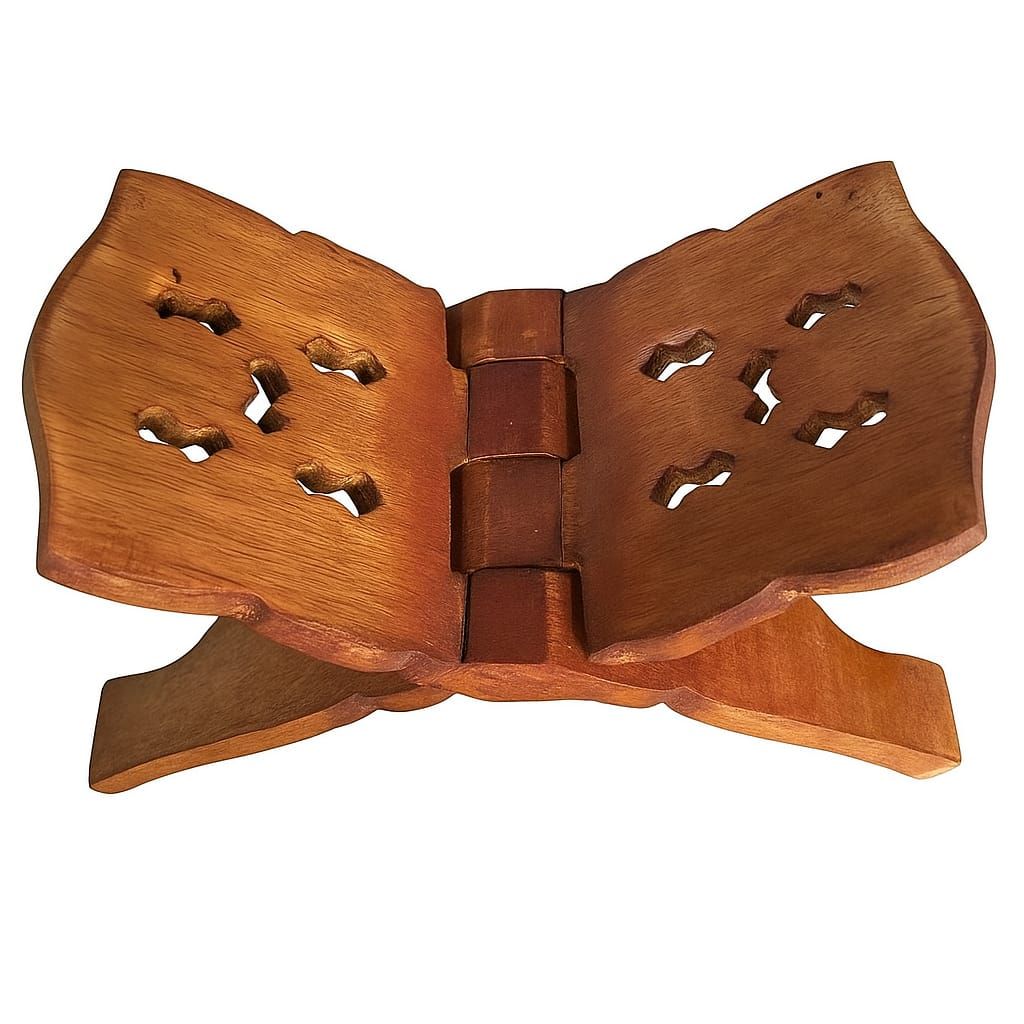 Handcrafted Folding Wooden Book Stand